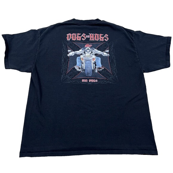Big Dogs Other - Vintage Big Dogs Shirt Men XL Black Y2K Motorcycle Biker Chopper Iron Cross Tee